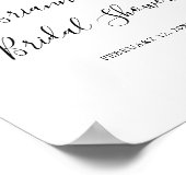 Einfaches Minimalistisches Brautparty Willkommen Poster (Ecke)