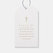 Einfaches Minimalistisches Christliches Segen-Kerz Geschenkanhänger (Vorderseite)