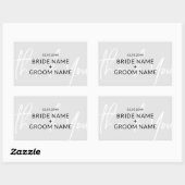 Einfaches Minimalistisches Dankeschön für die Hoch Rechteckiger Aufkleber (Blatt)