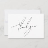 Einfaches Minimalistisches Dankeschön für Ihr Beil Dankeskarte (Vorderseite)