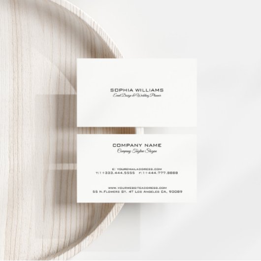 Einfaches minimalistisches Design, benutzerdefinie Visitenkarte
