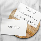 Einfaches minimalistisches Design, benutzerdefinie Visitenkarte