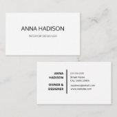 einfaches, minimalistisches Design, modernes Logo Visitenkarte (Vorne/Hinten)