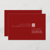 Einfaches Minimalistisches doppeltes Einladung (Vorne/Hinten)