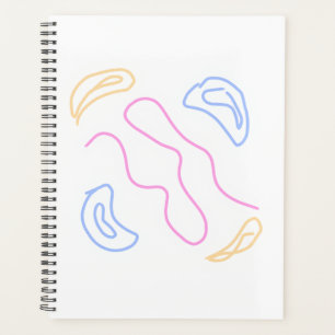 Einfaches minimalistisches elegantes benutzerdefin planer