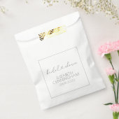 Einfaches Minimalistisches Elegantes Chic Brautpar Geschenktütchen (Versiegelt)