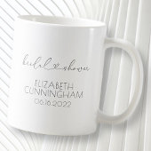 Einfaches Minimalistisches Elegantes Chic Brautpar Kaffeetasse