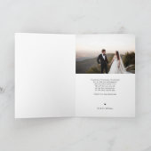 Einfaches Minimalistisches, elegantes Skript Viele Dankeskarte (Innenseite)