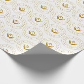 Einfaches Minimalistisches Firmenlogo Geschenkpapier (Ecke)