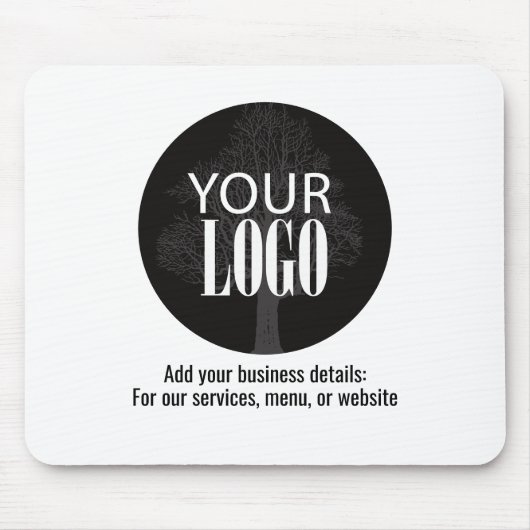 Einfaches Minimalistisches Firmenlogo Mousepad (Vorne)