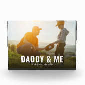 Einfaches Minimalistisches Foto Daddy and Me Custo (Vorderseite)