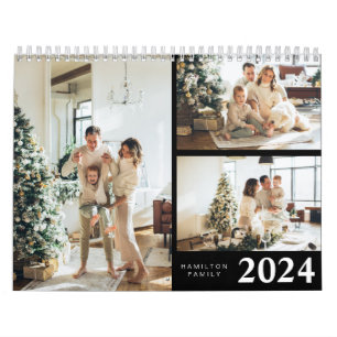 Einfaches Minimalistisches Foto der 2022-Familie P Kalender