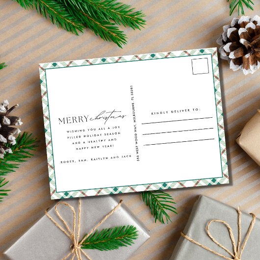 Einfaches Minimalistisches Foto frohe Weihnachten