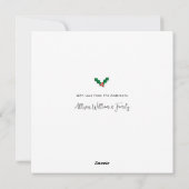 Einfaches Minimalistisches Foto frohe Weihnachten (Rückseite)