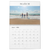Einfaches Minimalistisches Foto Kalender (Mär 2026)