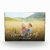 Einfaches Minimalistisches Foto Kalligrafie Oma un (Vorderseite)