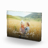 Einfaches Minimalistisches Foto Kalligrafie Oma un (Rechts)