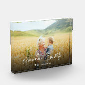 Einfaches Minimalistisches Foto Kalligrafie Oma un (Links)