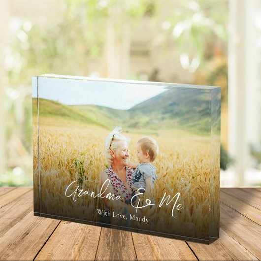 Einfaches Minimalistisches Foto Kalligrafie Oma un