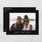 Einfaches minimalistisches Foto rett Ankündigungspostkarte (Vorne/Hinten)