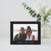 Einfaches minimalistisches Foto rett Ankündigungspostkarte (Stehend Vorderseite)