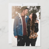 Einfaches Minimalistisches Foto Save The Date (Rückseite)