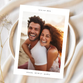 einfaches, minimalistisches Foto Save The Date