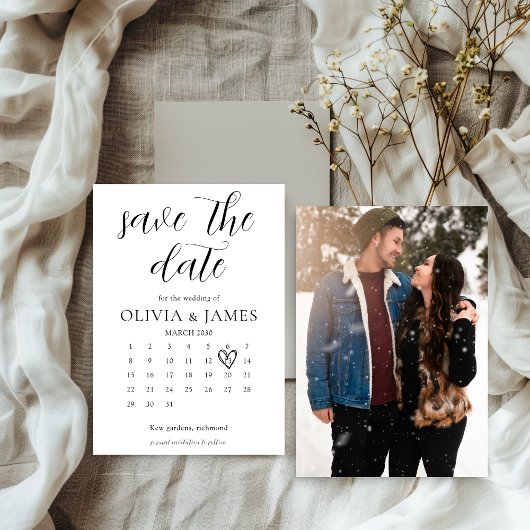 Einfaches Minimalistisches Foto Save The Date