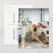 Einfaches Minimalistisches Foto Weihnachten (Vorne/Hinten)