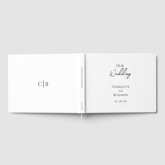 Einfaches Minimalistisches Gästebuch (Voll)