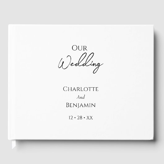 Einfaches Minimalistisches Gästebuch (Vorderseite)