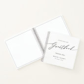 Einfaches Minimalistisches Gästebuch Notizblock (Innenseite)