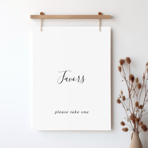 Einfaches minimalistisches Gefälligkeitszeichen Poster