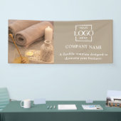Einfaches Minimalistisches Geschäftslogo Professio Banner (Messe)