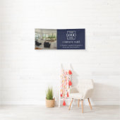 Einfaches Minimalistisches Geschäftslogo Professio Banner (Insitu)
