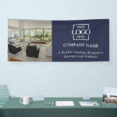 Einfaches Minimalistisches Geschäftslogo Professio Banner (Messe)