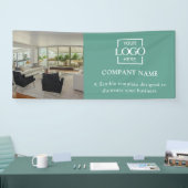 Einfaches Minimalistisches Geschäftslogo Professio Banner (Messe)