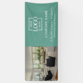 Einfaches Minimalistisches Geschäftslogo Professio Banner (Vertikal)