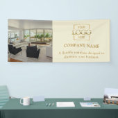 Einfaches Minimalistisches Geschäftslogo Professio Banner (Messe)