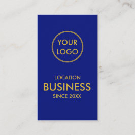 Einfaches Minimalistisches Gold-Business-Logo Visitenkarte
