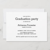 Einfaches Minimalistisches Graduate Foto 2016 Einladung (Rückseite)