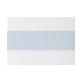 Einfaches Minimalistisches Hellblau-Monogramm Einladungsbanderole (Rückseitenbeispiel)