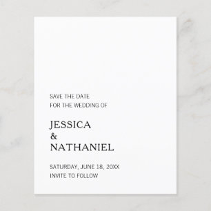 Einfaches Minimalistisches Hochzeitbudget speicher