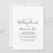 Einfaches Minimalistisches Hochzeitsfest Einladung (Vorderseite)