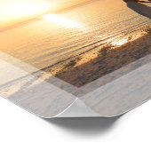 Einfaches Minimalistisches Hochzeitsszenario-Foto Poster (Ecke)