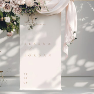 Einfaches Minimalistisches Hochzeitstipendium Poster