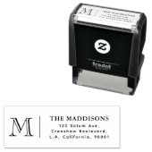 Einfaches Minimalistisches Klassisches Monogramm-R Permastempel (Beispiel)