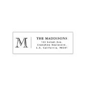 Einfaches Minimalistisches Klassisches Monogramm-R Permastempel (Design)
