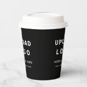 Einfaches Minimalistisches Logo für Ihr Unternehme Pappbecher (Links)