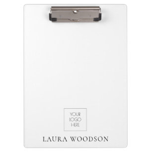 Einfaches Minimalistisches Logo Klemmbrett